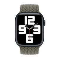 Apple Cinturino Solo intrecciato Apple Watch | 38/40/41/42 mm - Taglia 3 - Olive