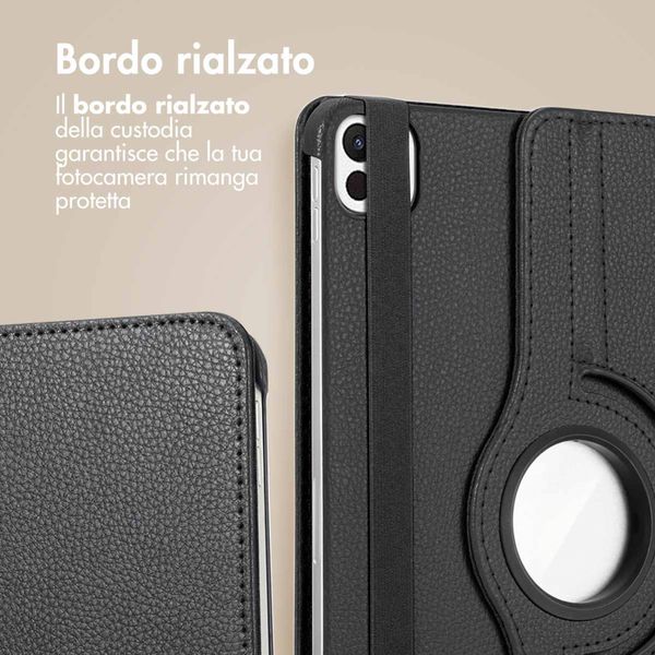 imoshion Cover Girevole a 360° Apple iPad 11 (2025) 11 pollici A16 / iPad 10 (2022) 10.9 pollici - Nero