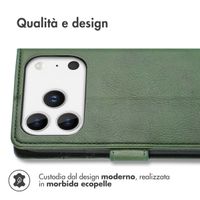 imoshion Cover a libro di Lusso Apple iPhone 17 Pro - Verde