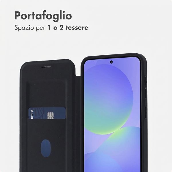 imoshion Bookcase trasparente con MagSafe Samsung Galaxy A37 (5G) - Nero