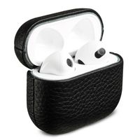 Accezz Cover in vera pelle  Apple Airpods 3 - Nero