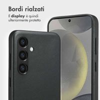 Accezz Cover in pelle 2 in 1 con MagSafe Samsung Galaxy S24 - Onyx Black