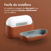 Accezz Cover in vera pelle  Apple Airpods Pro - Cognac