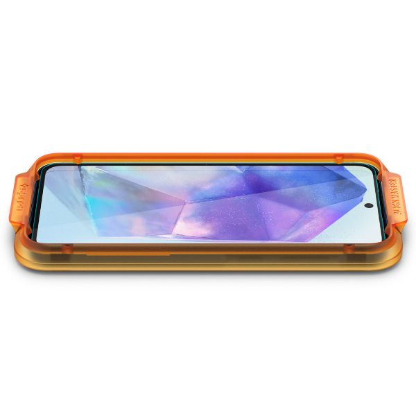 Spigen Vetro temperato GLAStR EZ Fit, confezione da 2 + Applicatore Samsung Galaxy A55