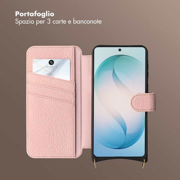 Selencia Cover Riva con MagSafe e cordino Samsung Galaxy S26 Ultra - Old Pink