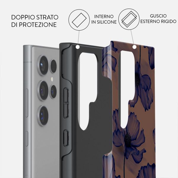 Burga Cover Posteriore Resistente Samsung Galaxy S24 - Velvet Night