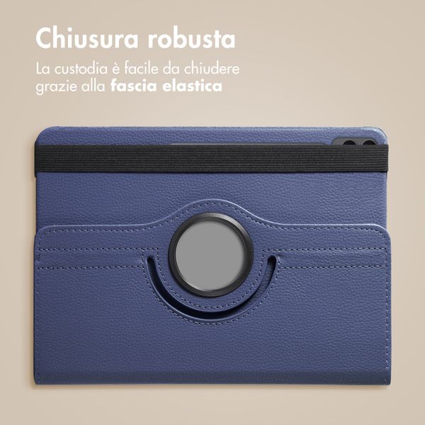 imoshion Cover Girevole a 360° Samsung Galaxy Tab S11 Ultra - Blu scuro