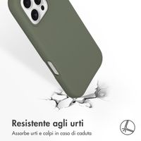 Accezz Cover in silicone liquido con MagSafe Apple iPhone 16 Pro - Cooper Green