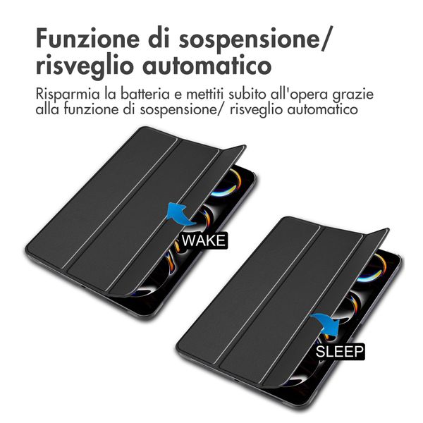 imoshion Cover a libro Trifold Apple iPad Pro 13 (2025) M5 / (2024) M4 - Nero