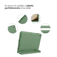 imoshion Cover Posteriore Kidsproof con Maniglia Samsung Galaxy Tab A11 Plus / A9 Plus - Olive Green