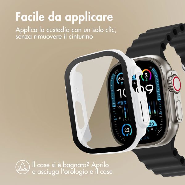imoshion Cover rigida integrale Apple Watch Ultra / Ultra 2 / Ultra 3 - 49 mm - Bianco