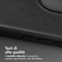Accezz Cover in Pelle con MagSafe Apple iPhone 16 Pro Max - Onyx Black