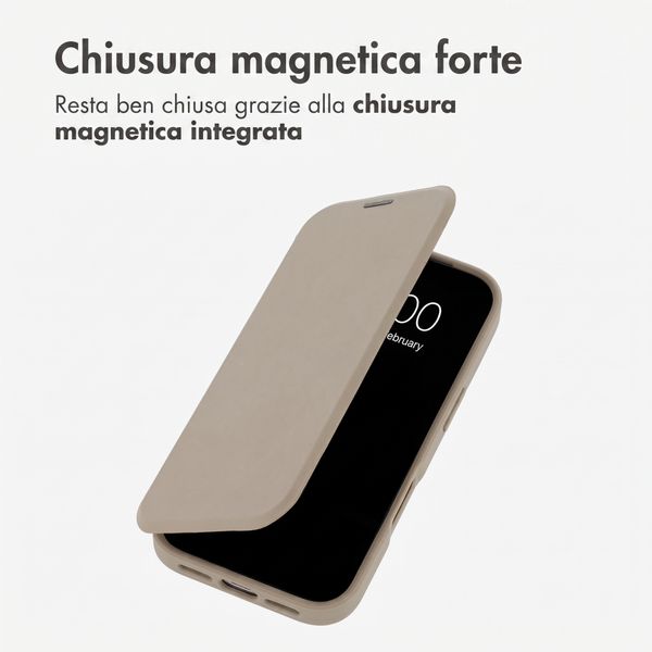 imoshion Bookcase trasparente con MagSafe Apple iPhone 18 Pro / 17 Pro - Beige