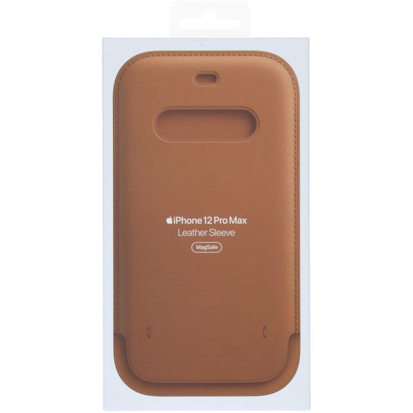 Apple Sleeve in Pelle iPhone 12 Pro Max - Saddle Brown