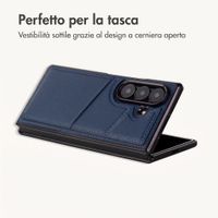 imoshion Cover posteriore MagSafe in pelle sintetica con portacarte Samsung Galaxy Z Fold 8 Ultra - Blu scuro