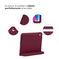 imoshion Cover Posteriore Kidsproof con Maniglia Apple iPad 11 (2025) 11 pollici A16 / iPad 10 (2022) 10.9 pollici - Velvet Plum