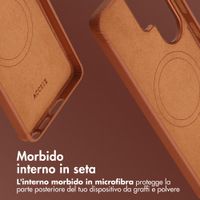 Accezz Cover in Pelle con MagSafe Samsung Galaxy S26 Ultra - Sienna Brown