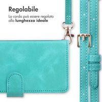 imoshion Cover a libro con Cordino Samsung Galaxy S25 Plus - Turchese