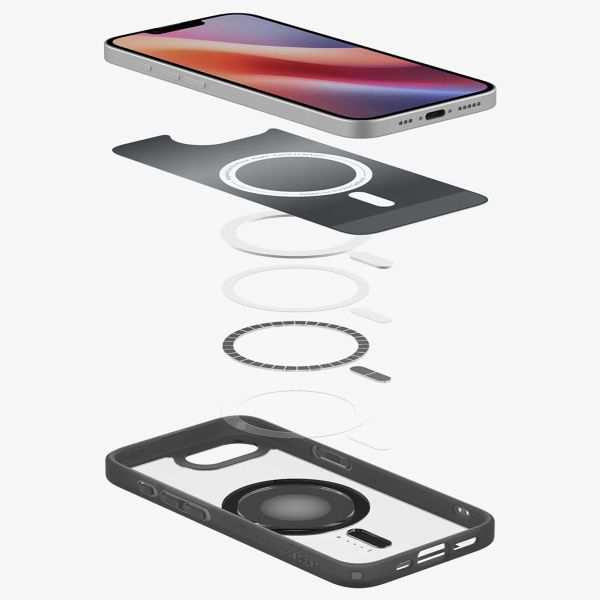 Spigen Cover Posteriore Ultra Ibrida con MagSafe Apple iPhone 17e / 16e - Nero