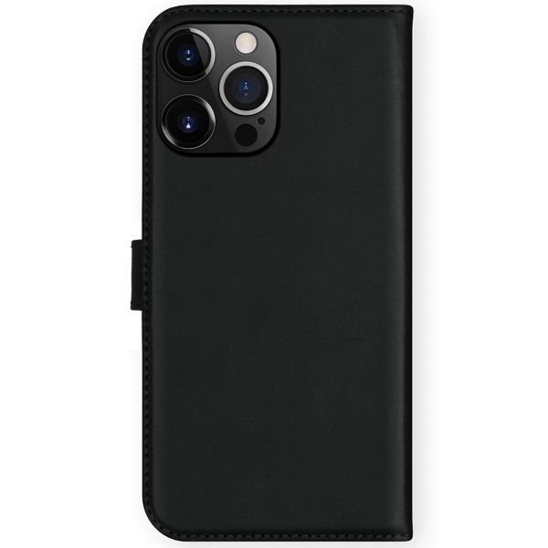 Selencia Cover a libro in vera pelle Apple iPhone 13 Pro - Nero