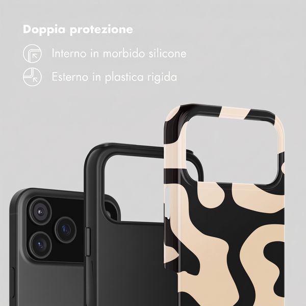 Selencia Cover Posteriore Vivid Apple iPhone 18 Pro - Art Wave Black