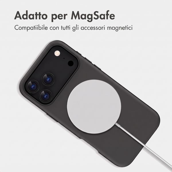 imoshion Cover posteriore Color con Thin MagSafe Ring Apple iPhone 18 Pro / 17 Pro - Nero