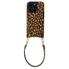 Selencia Nova cover posteriore in vera pelle con portacarte Apple iPhone 13 Pro - Fawn Chic