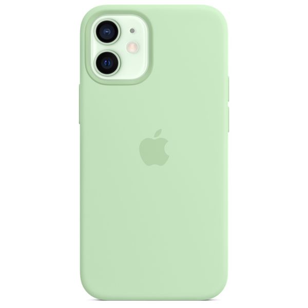 Apple Cover Posteriore in Silicone con MagSafe Apple iPhone 12 Mini - Pistachio