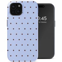 Selencia Cover posteriore Vivid con MagSafe Apple iPhone 15 - Happy Dots Digital Sky