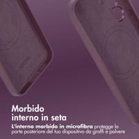 Accezz Cover in Pelle con MagSafe Samsung Galaxy S24 - Heath Purple