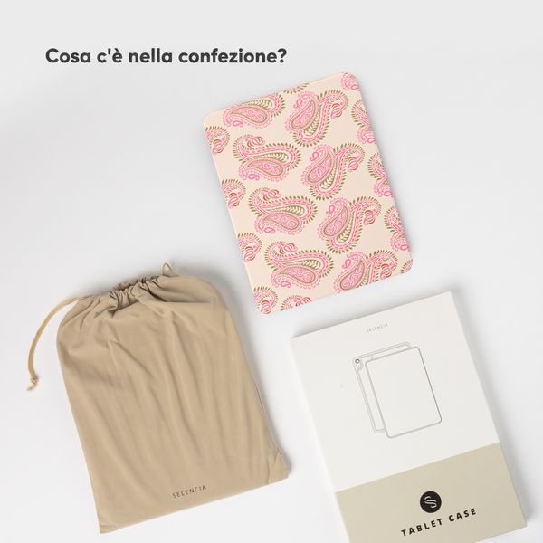 Selencia Cover per tablet Vivid Apple iPad Air 11 pollici (2026) M4 / (2025) M3 / (2024) M2 / Air 5 (2022) / Air 4 (2020) - Paisley Blush