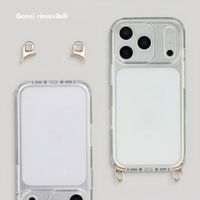 Selencia Cover con ganci removibili Apple iPhone 18 Pro Max / 17 Pro Max - Trasparente