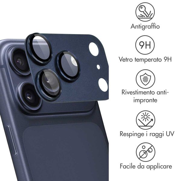 imoshion Protezione fotocamera in Vetro 2 Pezzi Apple iPhone 17 Pro Max - Deep Blue