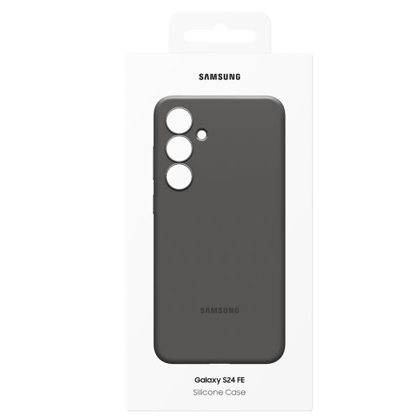 Samsung Cover originale in silicone Samsung Galaxy S24 FE - Nero