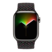 Apple Cinturino Solo intrecciato Apple Watch | 44/45/46/49 mm - Taglia 6 - Black Unity
