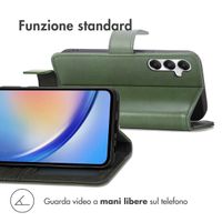 imoshion Cover a libro di Lusso Samsung Galaxy A35 - Verde