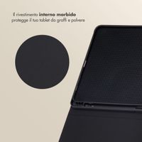 Selencia Libreria Sabi con stampa leopardata Apple iPad Air 11 pollici (2026) M4 / (2025) M3 / (2024) M2 / Air 5 (2022) / Air 4 (2020) - Mocha Brown