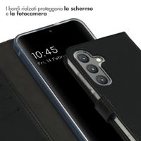 Selencia Cover a libro in vera pelle Samsung Galaxy S24 Plus - Nero