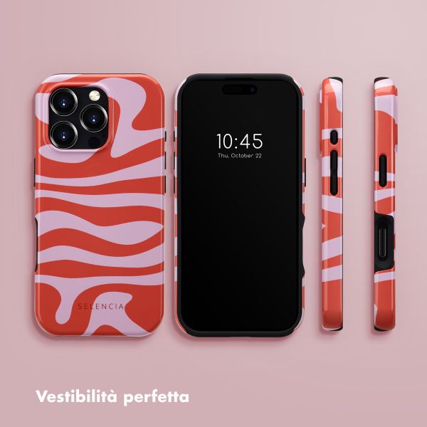Selencia Cover posteriore Vivid con MagSafe Apple iPhone 16 Pro - Dream Swirl Pink