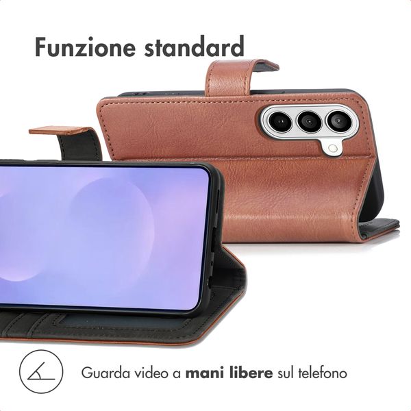 imoshion Cover a libro di Lusso Samsung Galaxy S26 - Marrone
