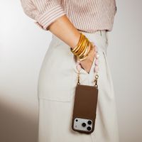 Selencia Cover posteriore Rivièra con MagSafe con ganci rimovibili Samsung Galaxy A37 (5G) - Choco Brown