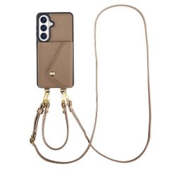 Selencia Cover per telefono Sera con cordino e portacarte a busta Samsung Galaxy S26 FE - Taupe