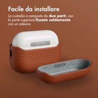 Accezz Cover in vera pelle  Apple Airpods Pro 3 - Cognac