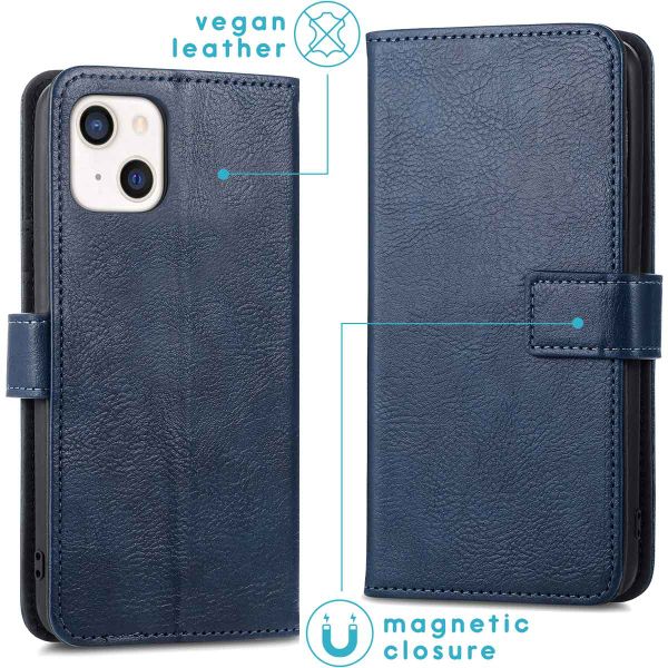 imoshion Cover a libro di Lusso Apple iPhone 13 Mini - Blu scuro