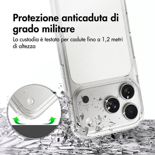 Accezz Cover Posteriore Xtreme ad Alta Protezione Apple iPhone 18 Pro / 17 Pro - Trasparente