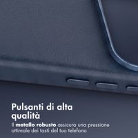 Accezz Cover in Pelle con MagSafe Apple iPhone 18 Pro / 17 Pro - Nightfall Blue