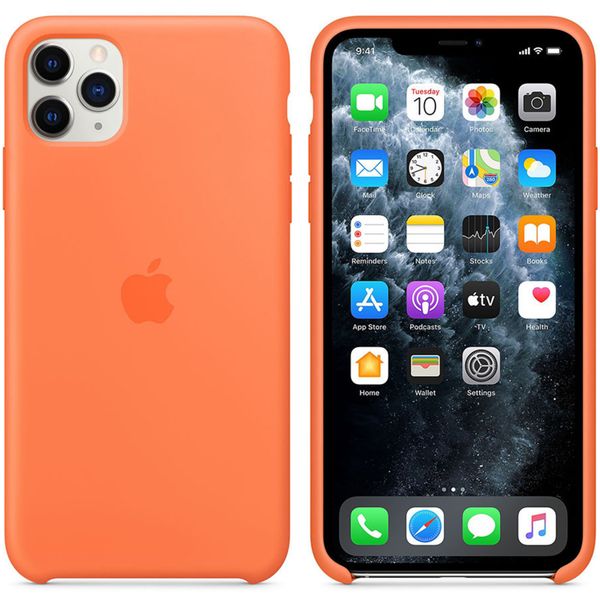 Apple Cover in Silicone Apple iPhone 11 Pro Max - Vitamin C