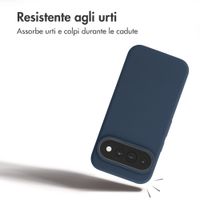 Accezz Cover in silicone liquido con MagSafe Google Pixel 11 / 11 Pro / 10 / 10 Pro - Blu scuro