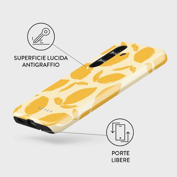 Burga Cover Posteriore Resistente Samsung Galaxy S25 - Lemon Tart