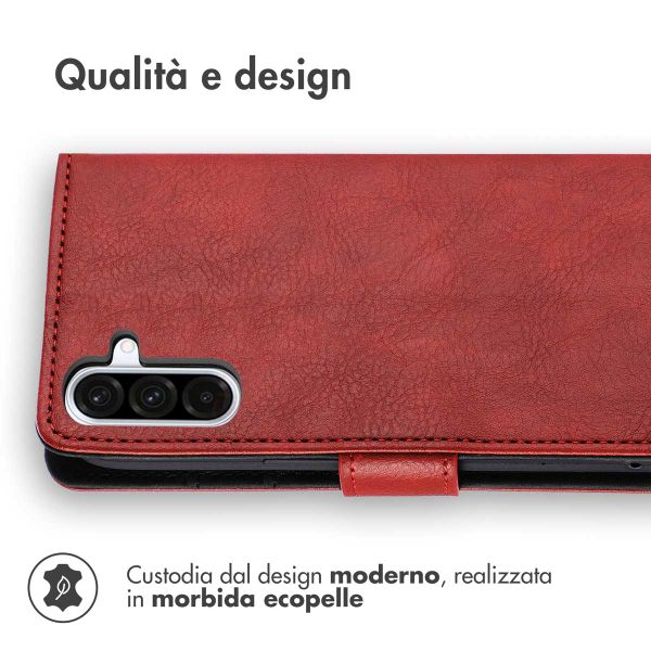 imoshion Cover a libro di Lusso Samsung Galaxy A36 - Rosso